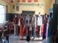 School stationery distributed to students-Chinchwadi gaon